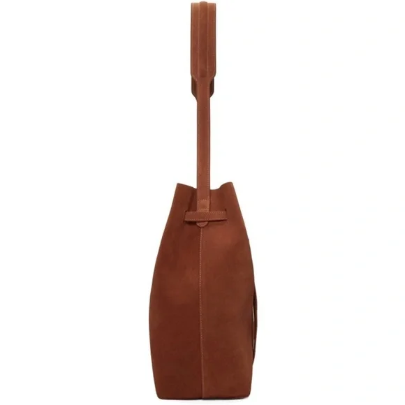 Mansur Gavriel suede drawstring hobo bag - Picture 3 of 14